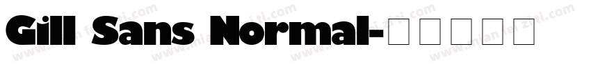Gill Sans Normal字体转换